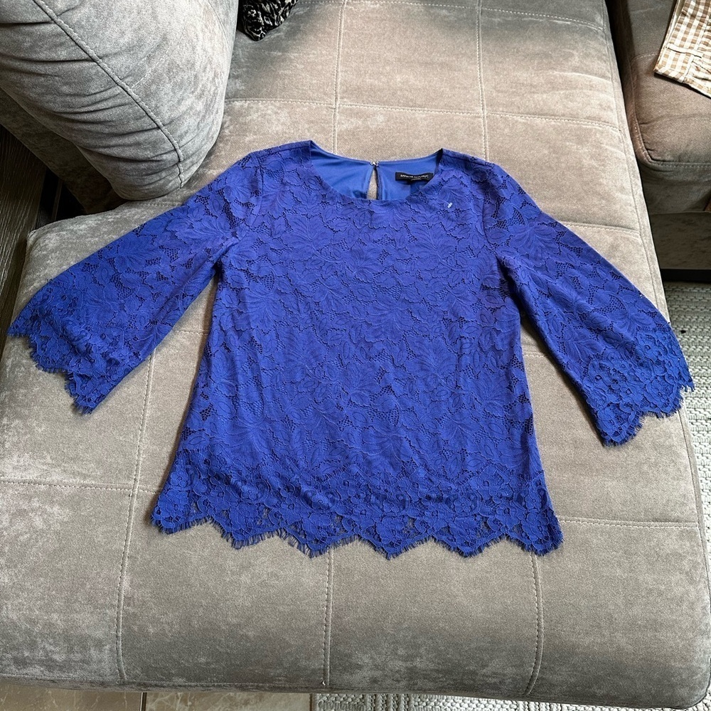 Banana Republic Cobalt Lace Top